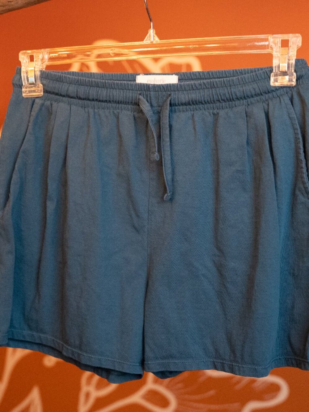 Evolverie Blue Small Women's Elastic Shorts
